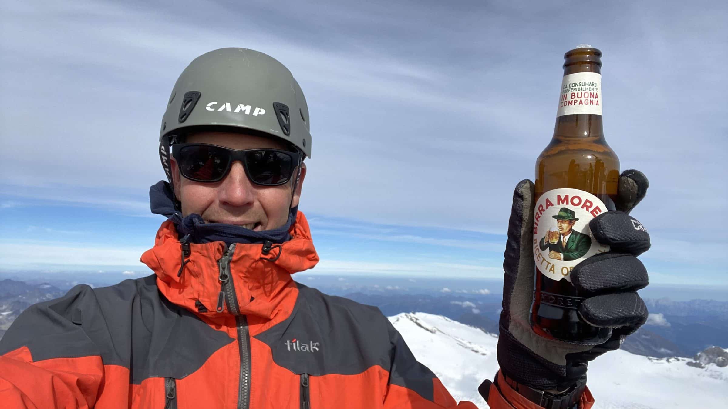 Na vrcholu Grossglockeru, nejvyšší hoře Rakouska (3798m) SEO konzultant Martin Matějka na nejvyšší hoře Rakouska