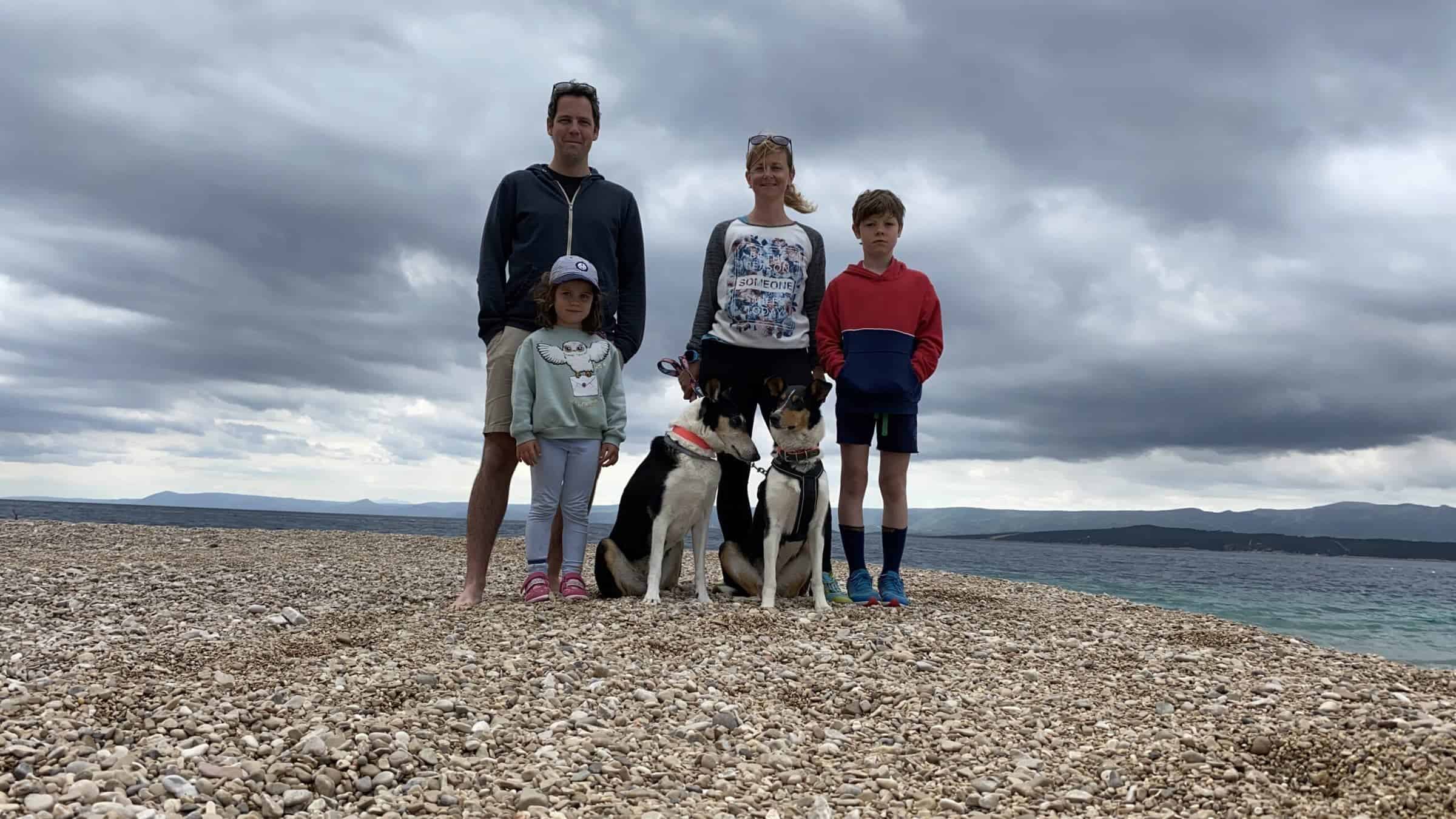 SEO poradce Martin Matějka s rodinou v Chorvatsku