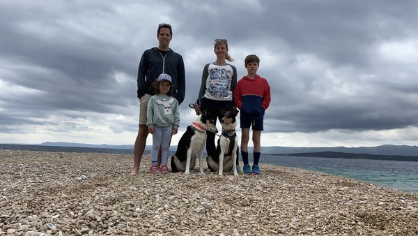 SEO poradce Martin Matějka s rodinou v Chorvatsku